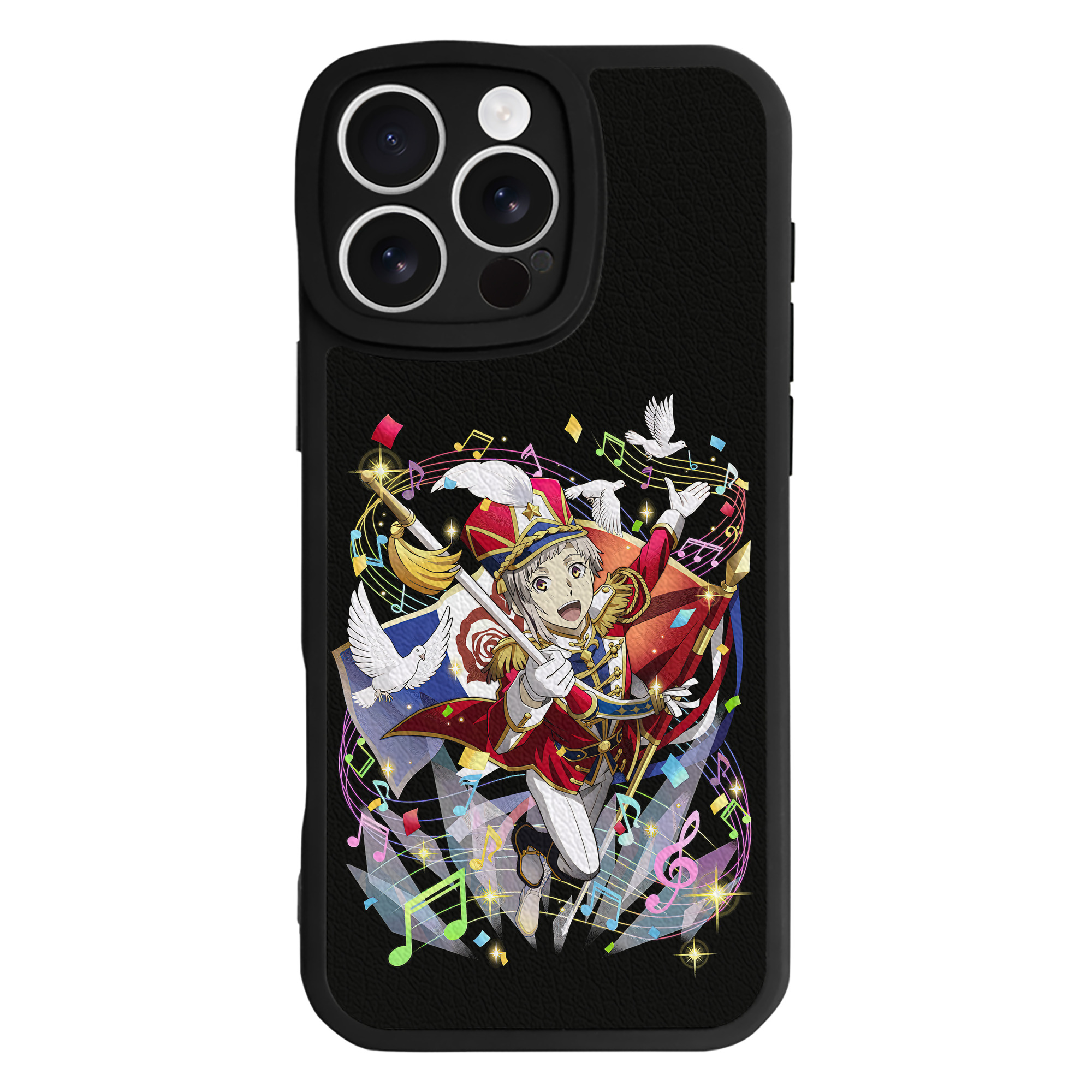（画像用） 文豪ストレイドッグス Bungo Stray Dogs 【iPhone 16シリーズ対応】シリコンスマホケース（レザー調） 材質：シリコン